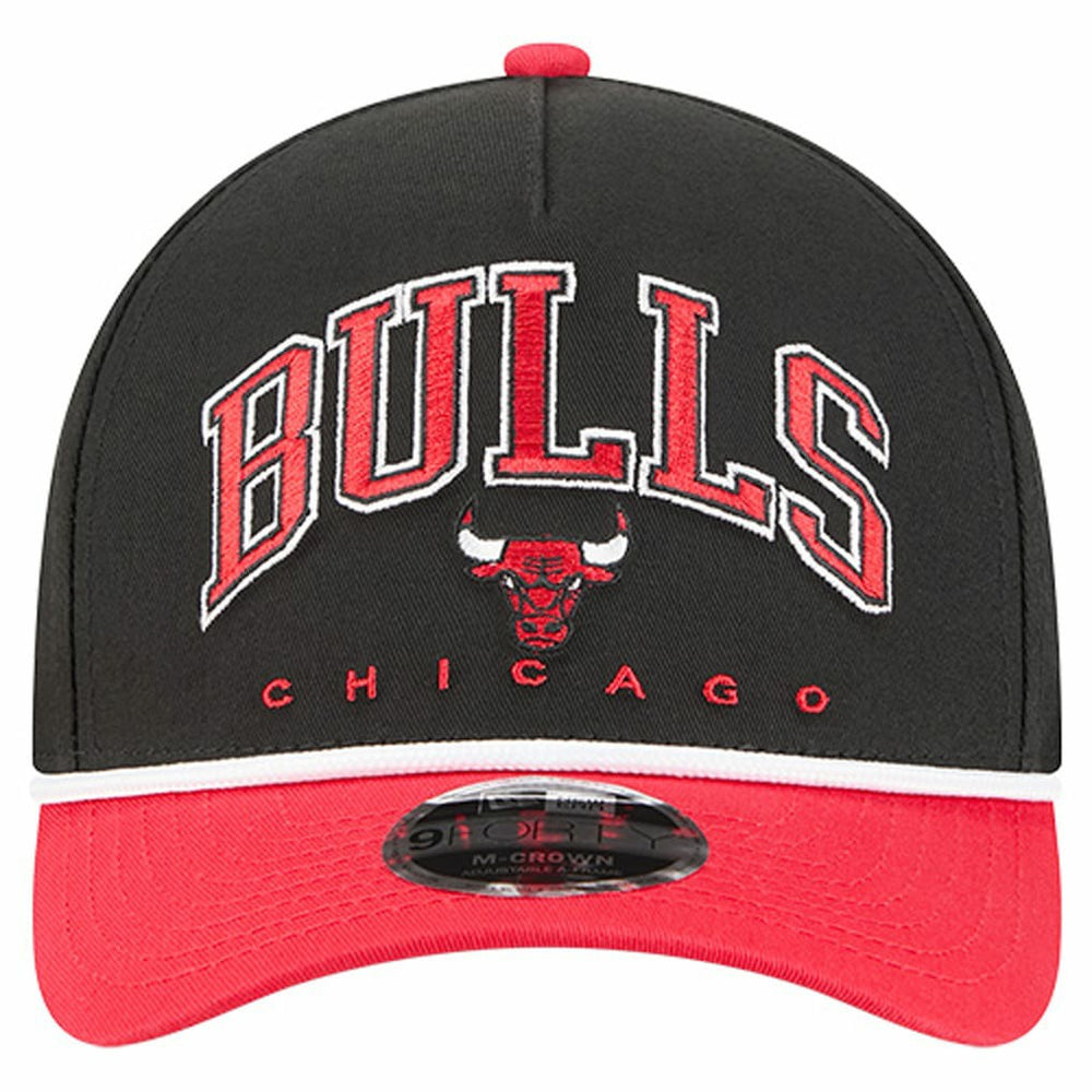 Chicago Bulls Bold Arch COOLERA 9FORTY A-Frame M-Crown Adjustable Hat Black