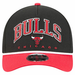 Chicago Bulls Bold Arch COOLERA 9FORTY A-Frame M-Crown Adjustable Hat Black
