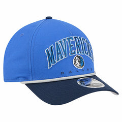 Dallas Mavericks Bold Arch COOLERA 9FORTY A-Frame M-Crown Adjustable Hat Blue