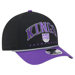 Sacramento Kings Bold Arch COOLERA 9FORTY A-Frame M-Crown Adjustable Hat Black