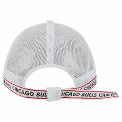 Chicago Bulls Featherweight Team Tape 9FORTY M-Crown A-Frame Adjustable Hat White