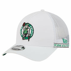 Boston Celtics Featherweight Team Tape 9FORTY M-Crown A-Frame Adjustable Hat White