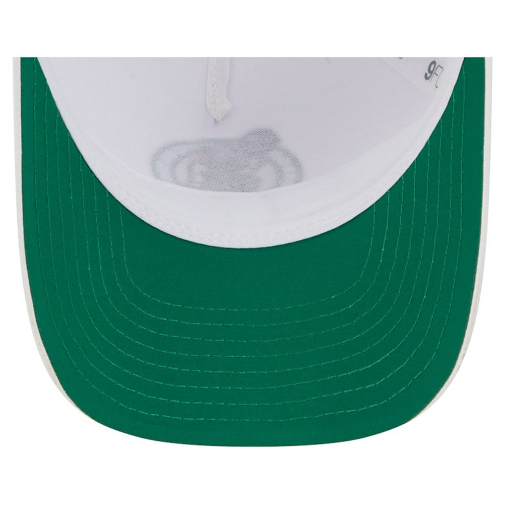 Boston Celtics Featherweight Team Tape 9FORTY M-Crown A-Frame Adjustable Hat White