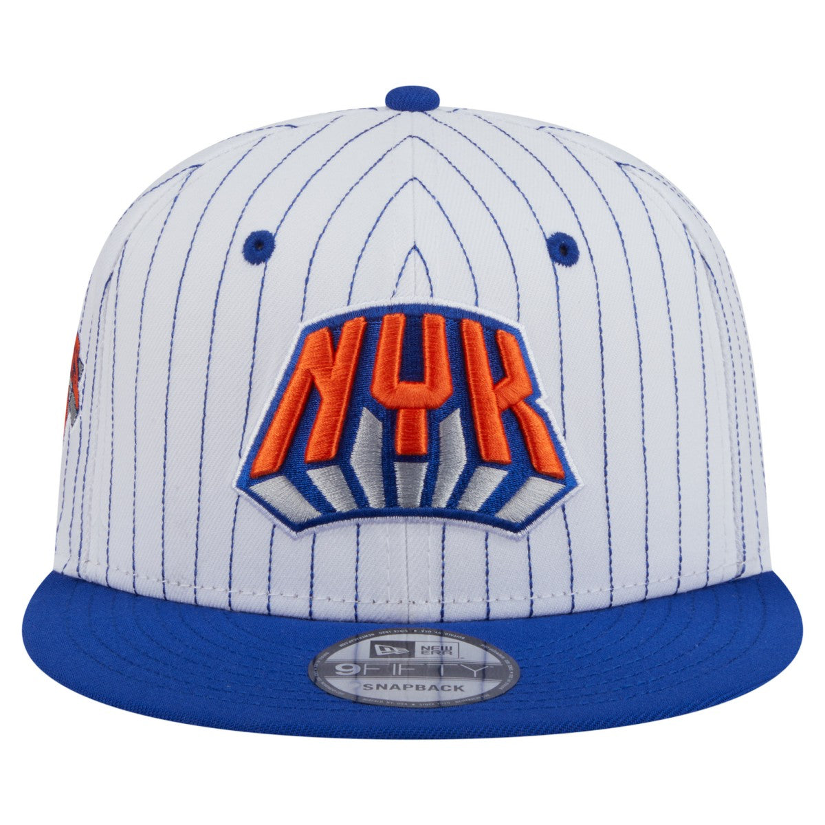 New York Knicks Deceptor Pinstripe 9FIFTY Snapback Hat White
