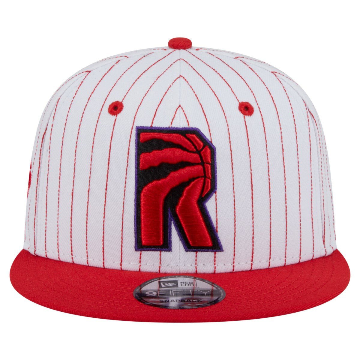Toronto Raptors Deceptor Pinstripe 9FIFTY Snapback Hat White