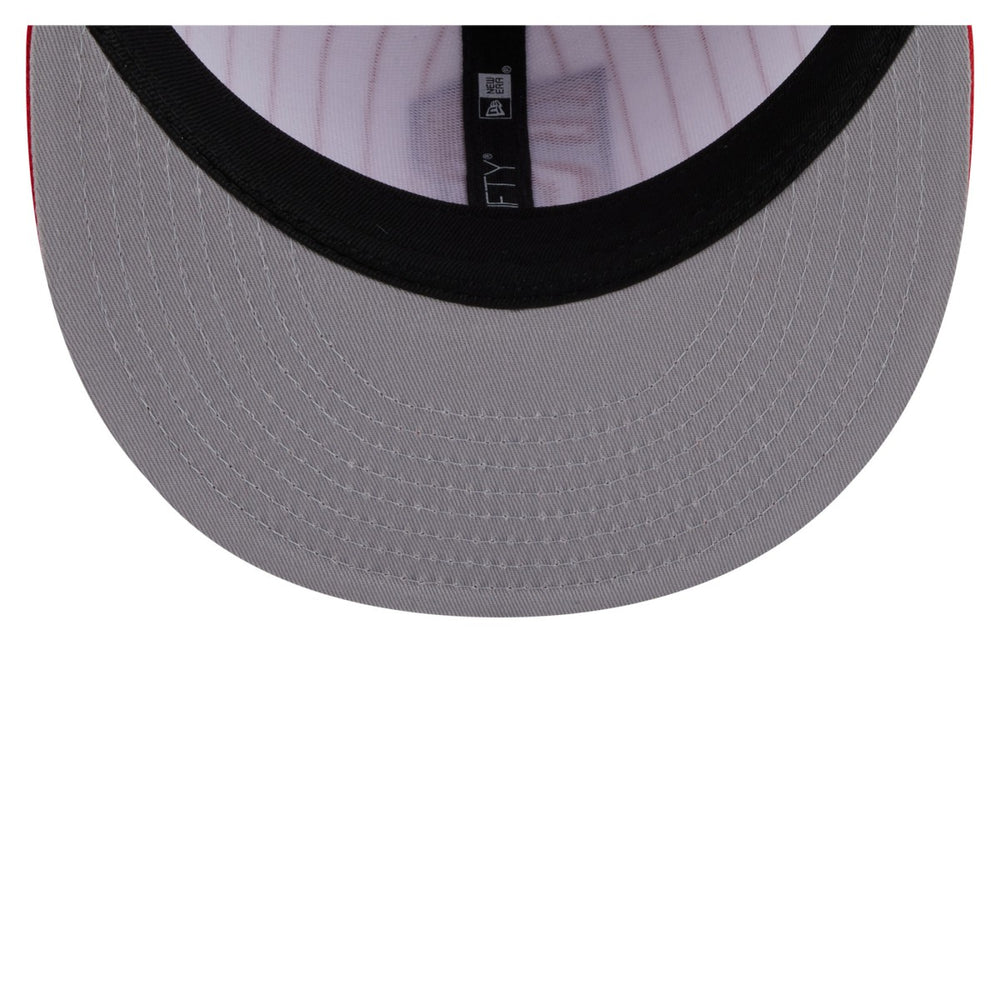 Toronto Raptors Deceptor Pinstripe 9FIFTY Snapback Hat White