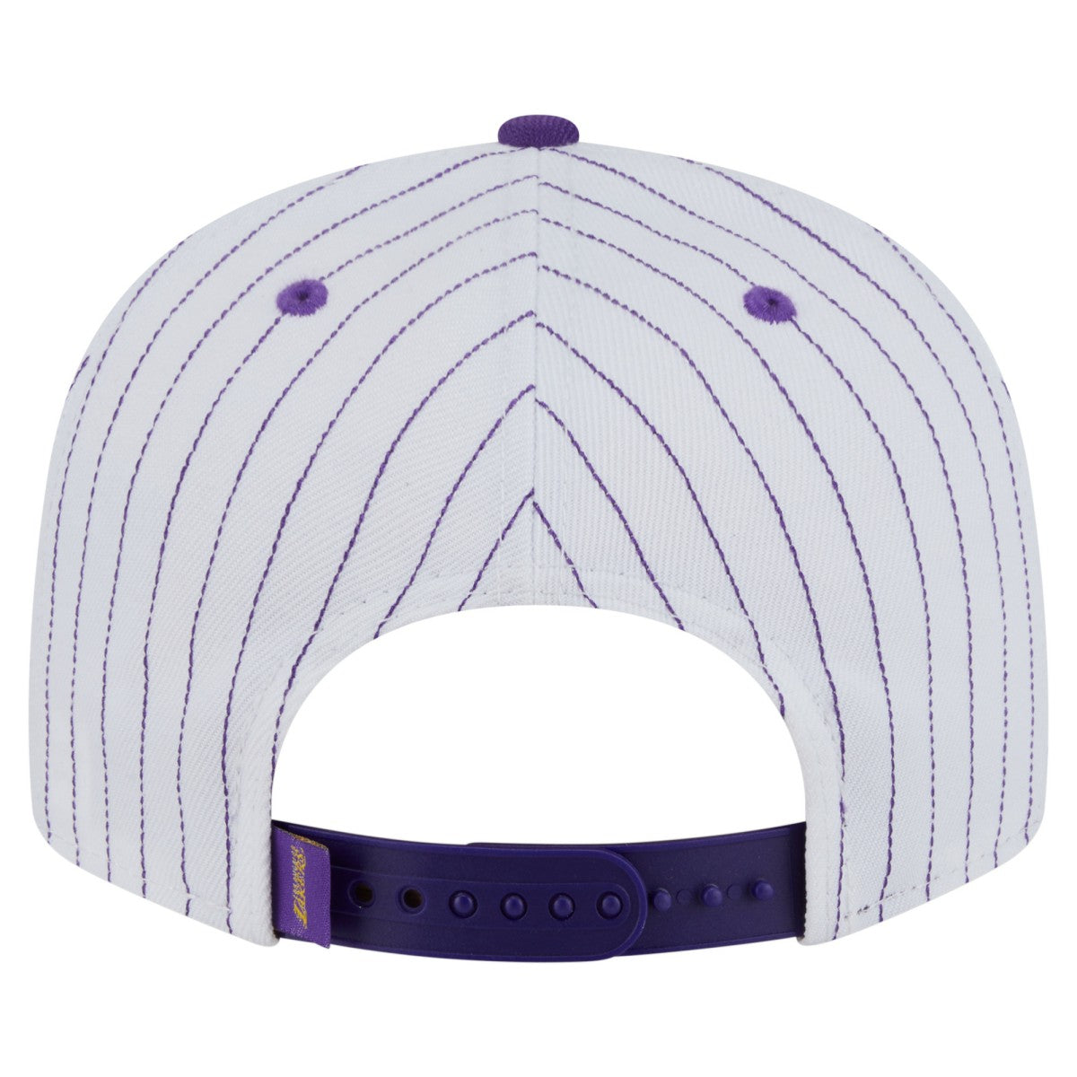 Los Angeles Lakers Deceptor Pinstripe 9FIFTY Snapback Hat White