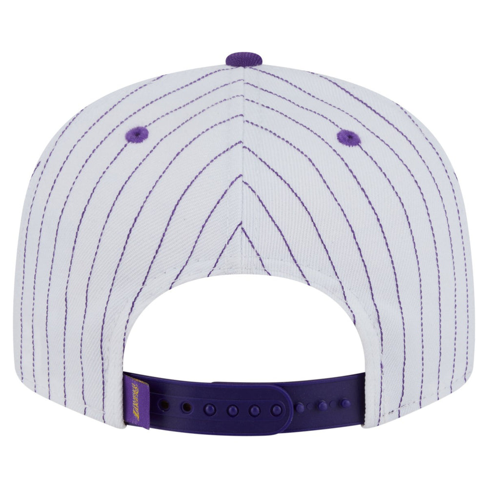 Los Angeles Lakers Deceptor Pinstripe 9FIFTY Snapback Hat White