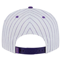 Los Angeles Lakers Deceptor Pinstripe 9FIFTY Snapback Hat White
