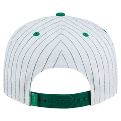 Boston Celtics Deceptor Pinstripe 9FIFTY Snapback Hat White