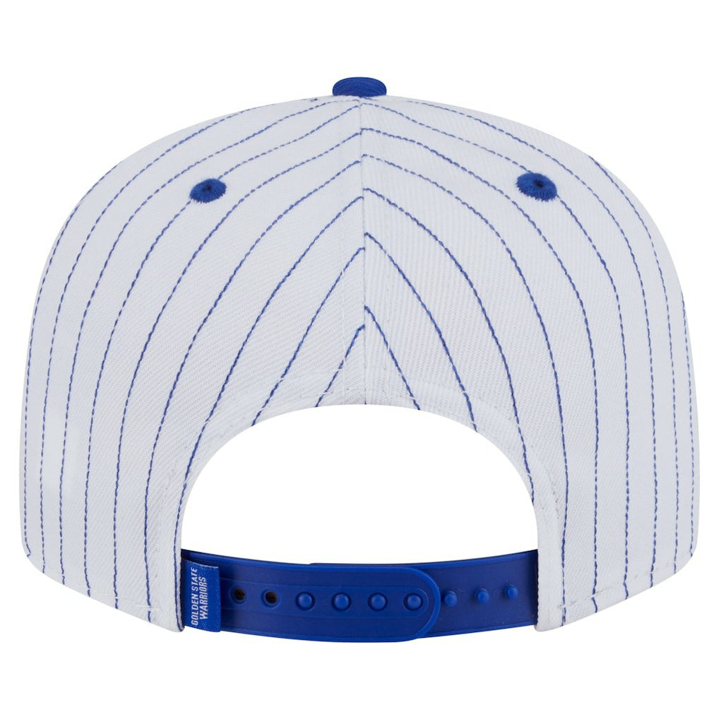 Golden State Warriors Deceptor Pinstripe 9FIFTY Snapback Hat White
