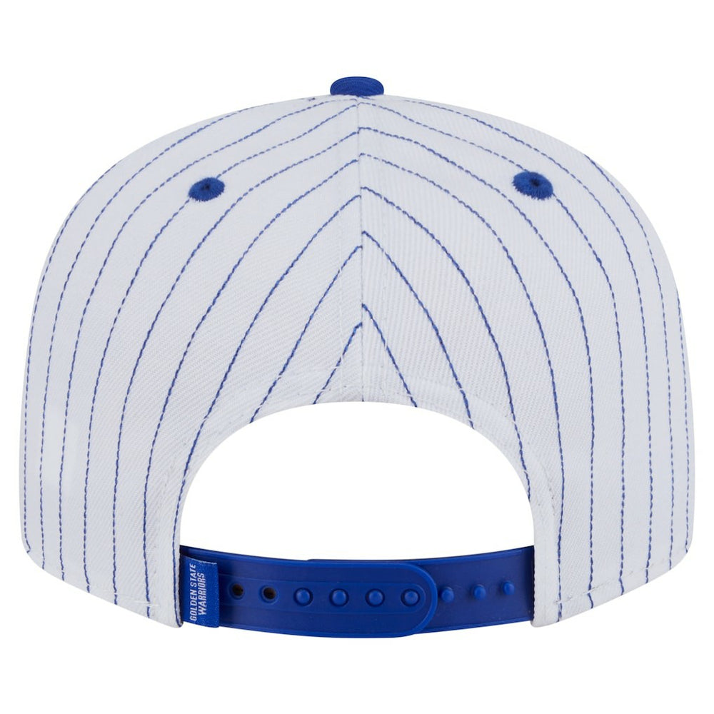 Golden State Warriors Deceptor Pinstripe 9FIFTY Snapback Hat White