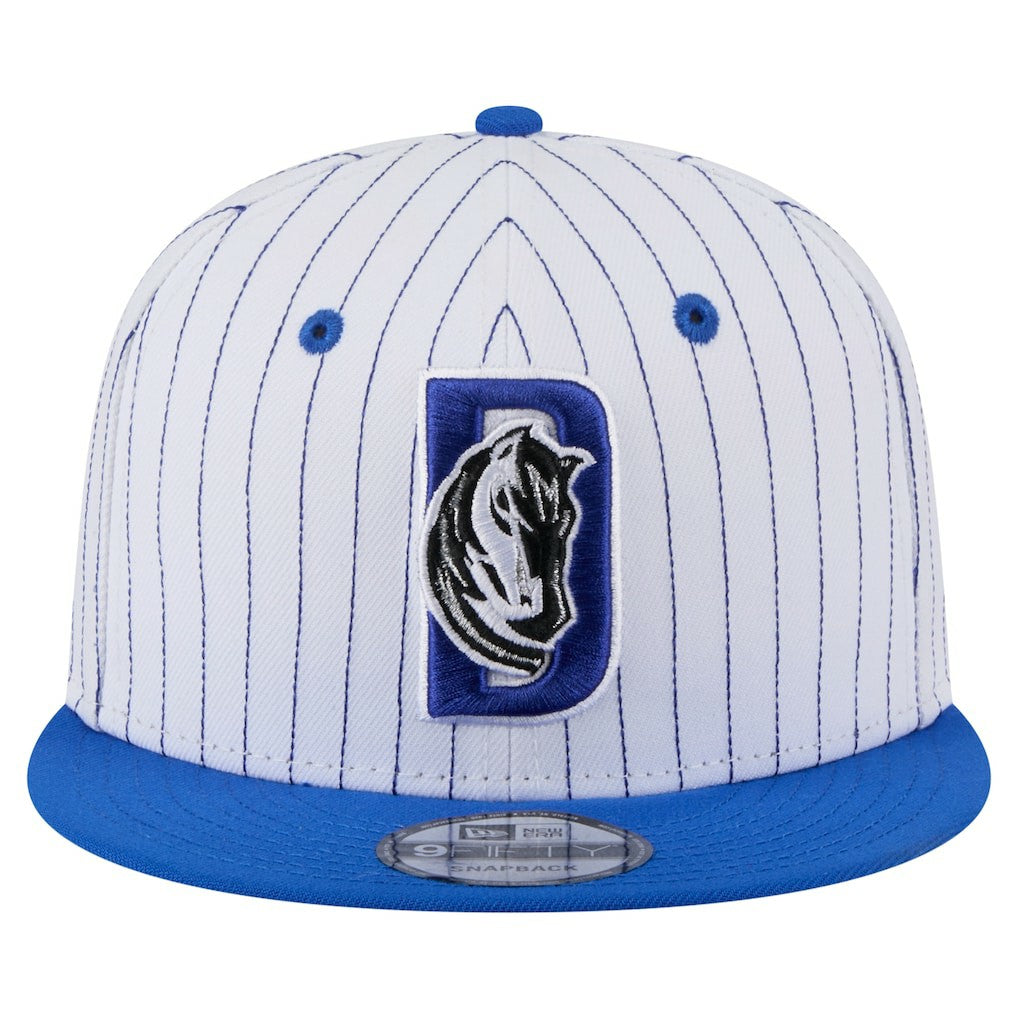 Dallas Mavericks Deceptor Pinstripe 9FIFTY Snapback Hat White