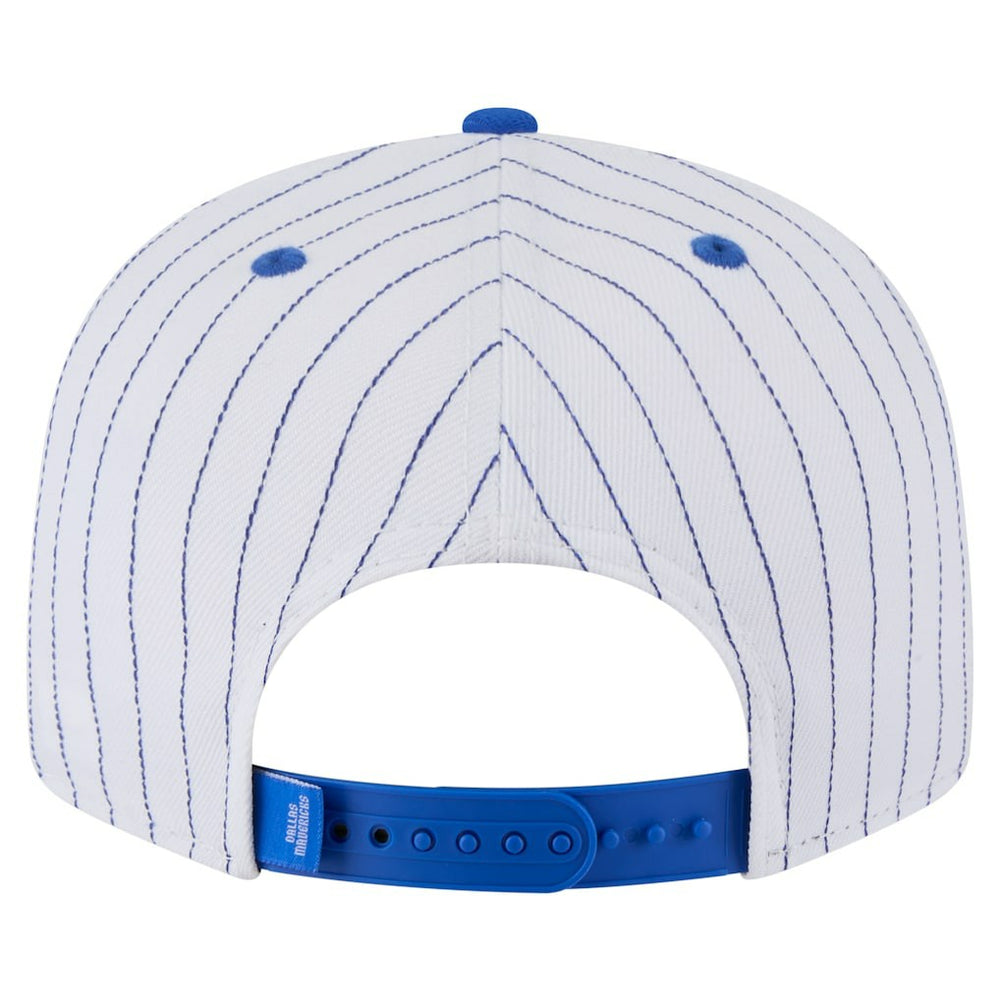 Dallas Mavericks Deceptor Pinstripe 9FIFTY Snapback Hat White