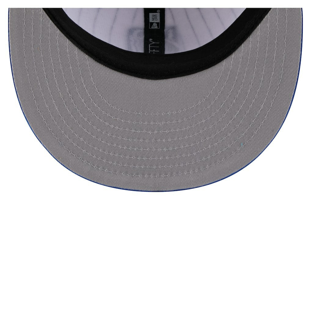Dallas Mavericks Deceptor Pinstripe 9FIFTY Snapback Hat White