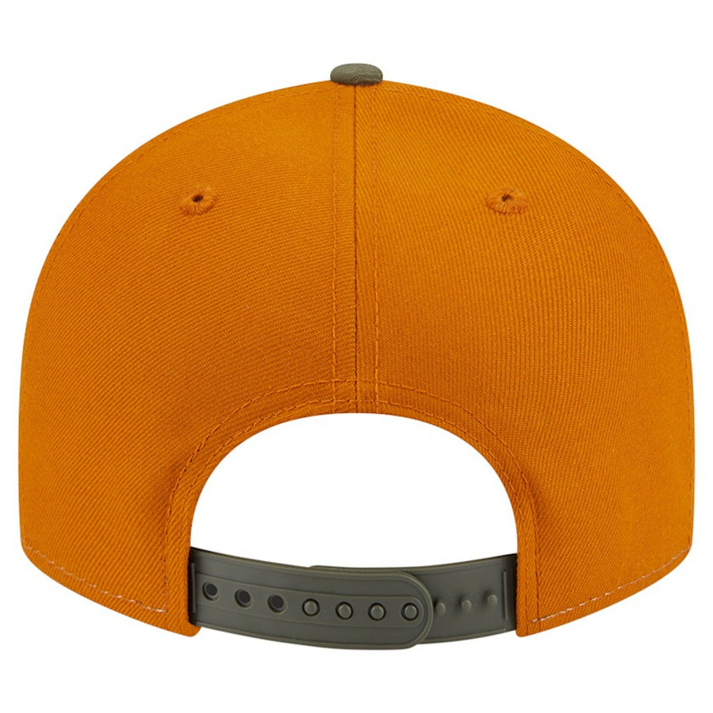 Chicago Bulls Two-Tone Color Pack Split Panel 9FIFTY Adjustable Hat Olive/Burnt Orange