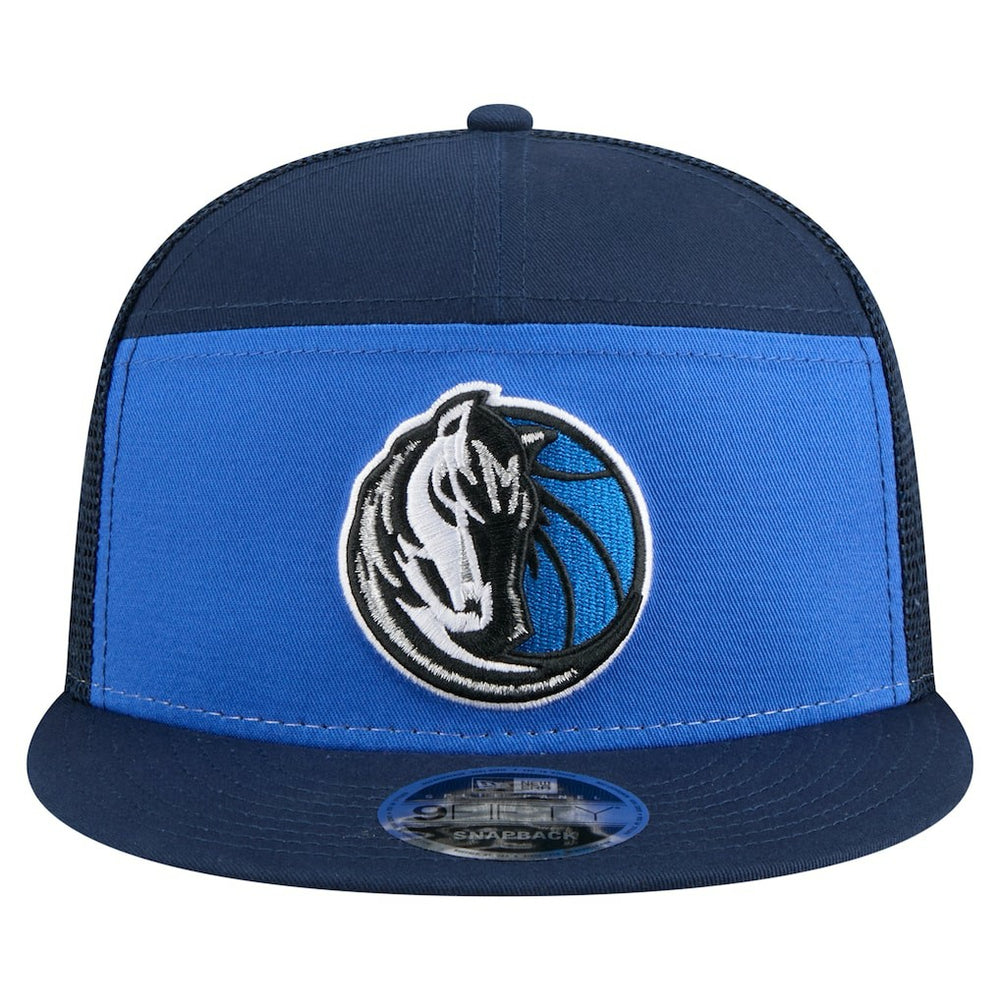 Dallas Mavericks Outdoor Split Panel 9FIFTY Snapback Hat Blue/Navy