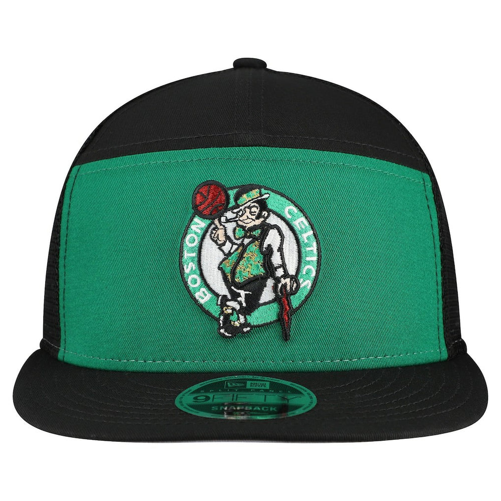 Boston Celtics Outdoor Split Panel 9FIFTY Snapback Hat Kelly Green/Black