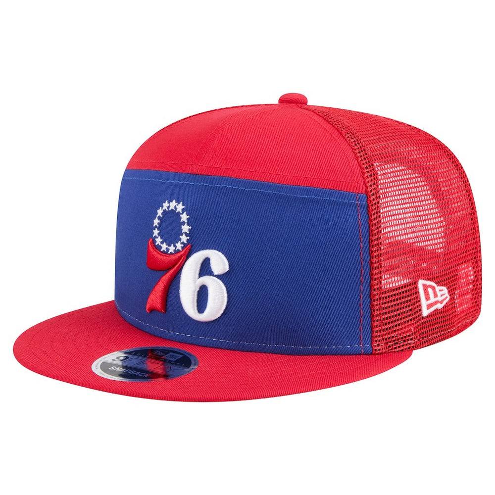 Philadelphia 76ers Outdoor Split Panel 9FIFTY Snapback Hat Royal/Red
