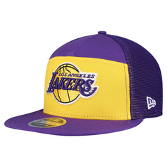 Los Angeles Lakers Outdoor Split Panel 9FIFTY Snapback Hat Gold/Purple