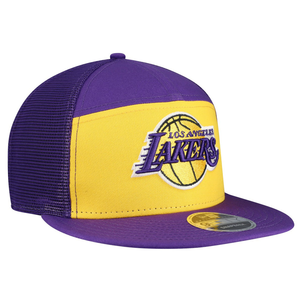 Los Angeles Lakers Outdoor Split Panel 9FIFTY Snapback Hat Gold/Purple