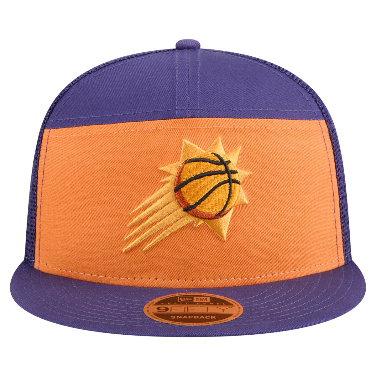 Phoenix Suns Outdoor Split Panel 9FIFTY Snapback Hat Orange/Purple