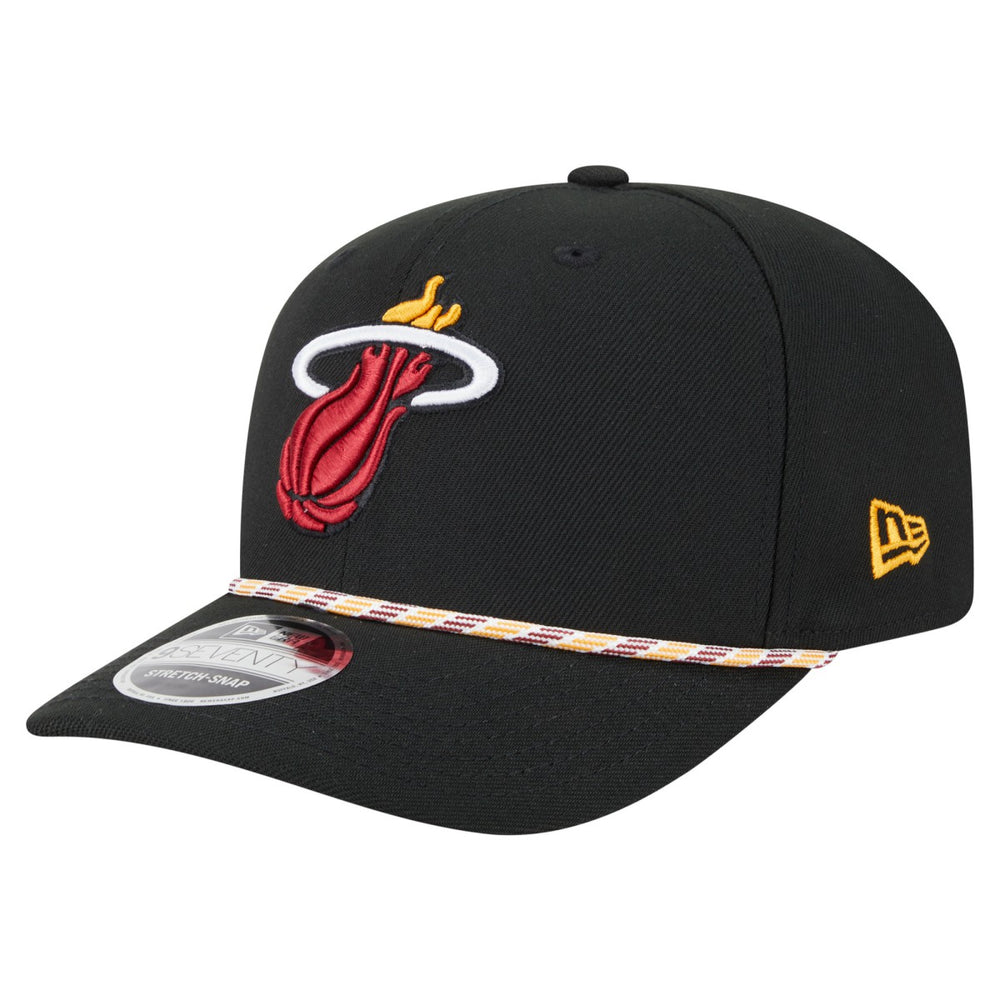 Miami Heat Rope 9SEVENTY Adjustable Hat Black
