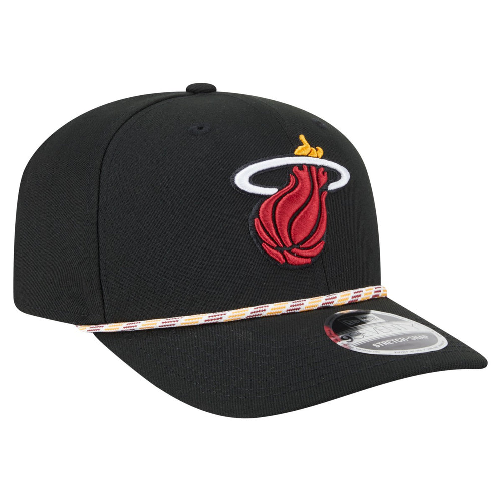 Miami Heat Rope 9SEVENTY Adjustable Hat Black