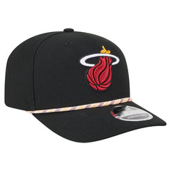 Miami Heat Rope 9SEVENTY Adjustable Hat Black