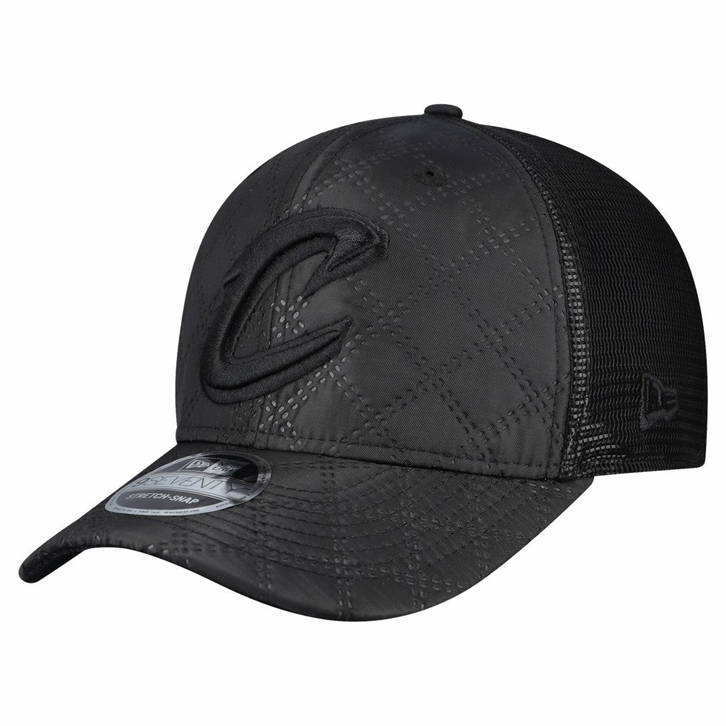 Cleveland Cavaliers Quilted 9SEVENTY Trucker Adjustable Hat Black