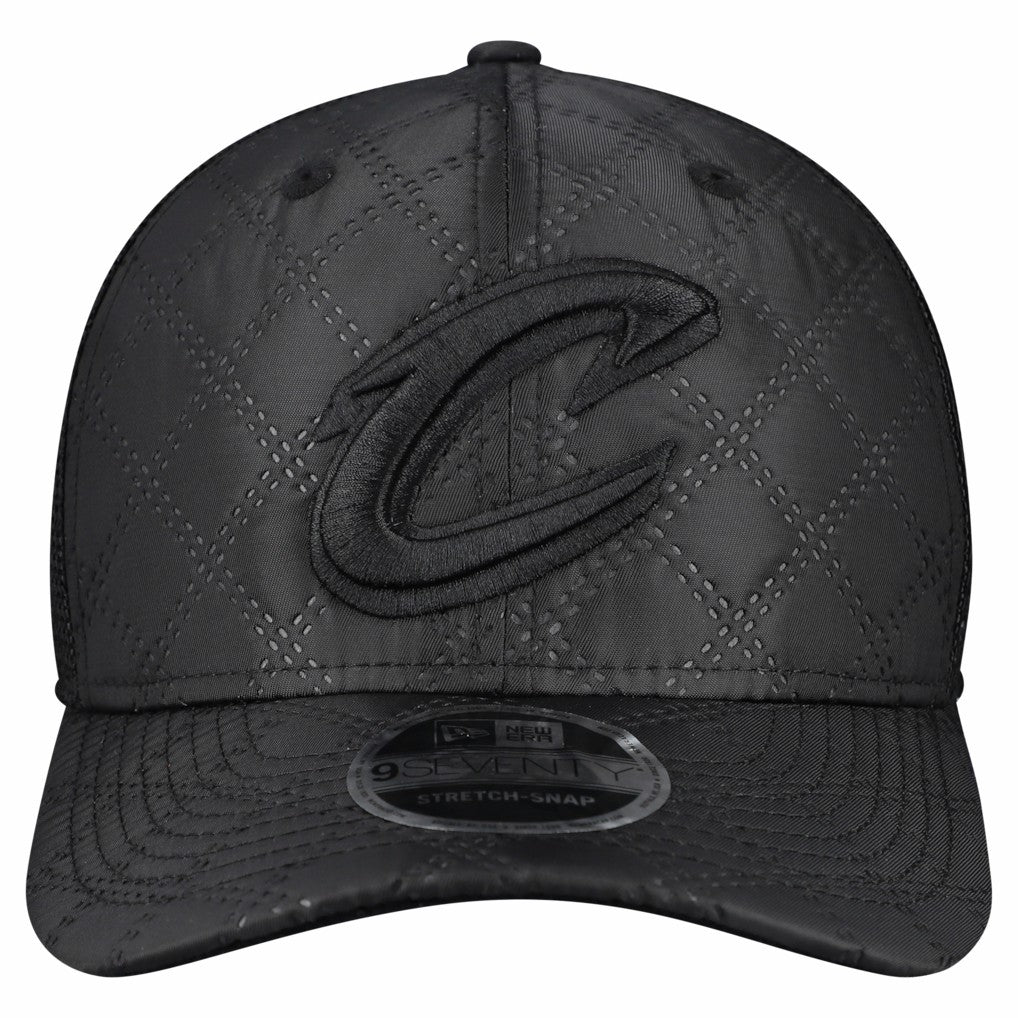 Cleveland Cavaliers Quilted 9SEVENTY Trucker Adjustable Hat Black