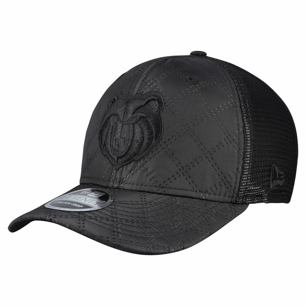 Memphis Grizzlies Quilted 9SEVENTY Trucker Adjustable Hat Black