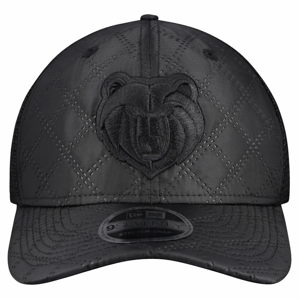 Memphis Grizzlies Quilted 9SEVENTY Trucker Adjustable Hat Black