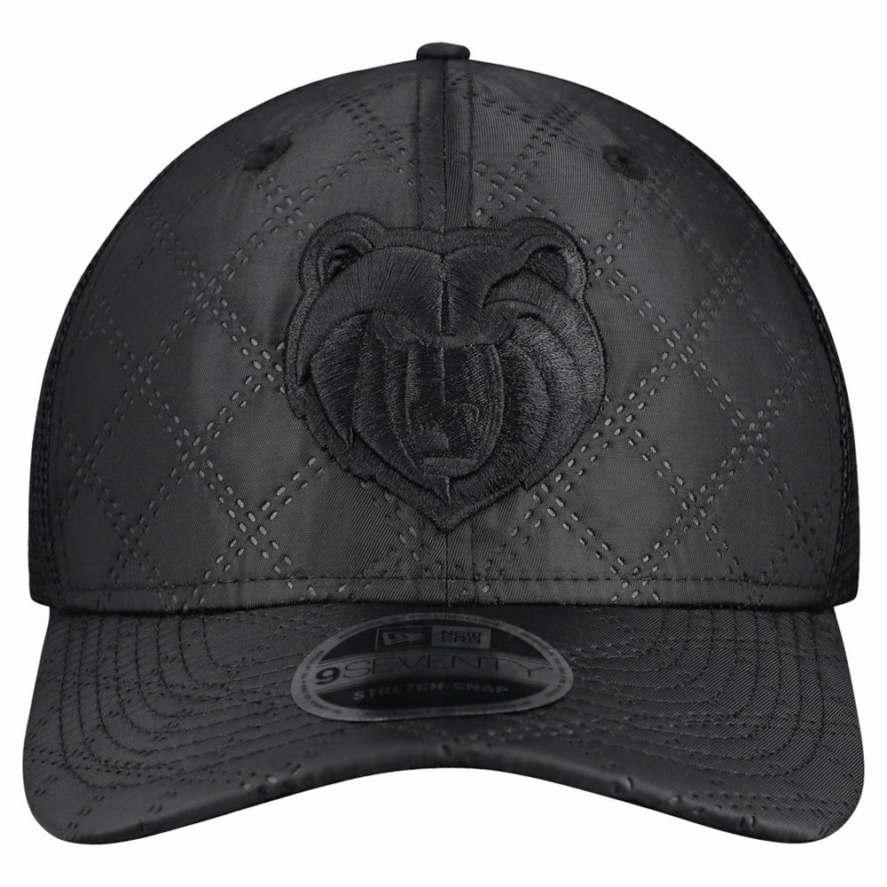 Memphis Grizzlies Quilted 9SEVENTY Trucker Adjustable Hat Black