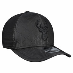 Milwaukee Bucks Quilted 9SEVENTY Trucker Adjustable Hat Black