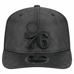 Philadelphia 76ers Quilted 9SEVENTY Trucker Adjustable Hat Black