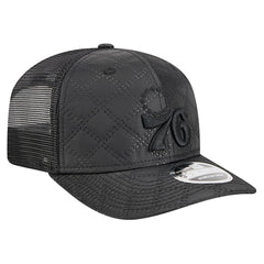 Philadelphia 76ers Quilted 9SEVENTY Trucker Adjustable Hat Black