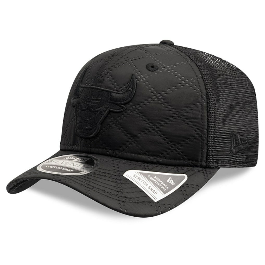 Chicago Bulls Quilted 9SEVENTY Trucker Adjustable Hat Black