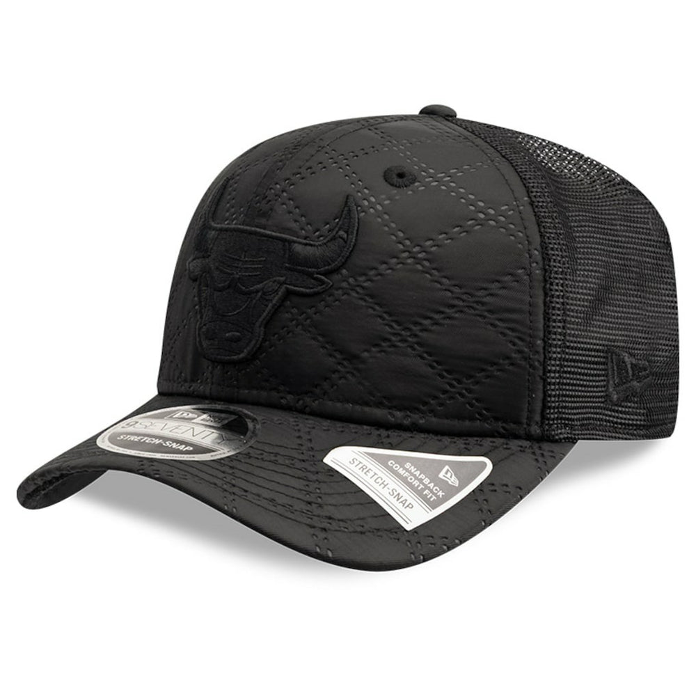 Chicago Bulls Quilted 9SEVENTY Trucker Adjustable Hat Black