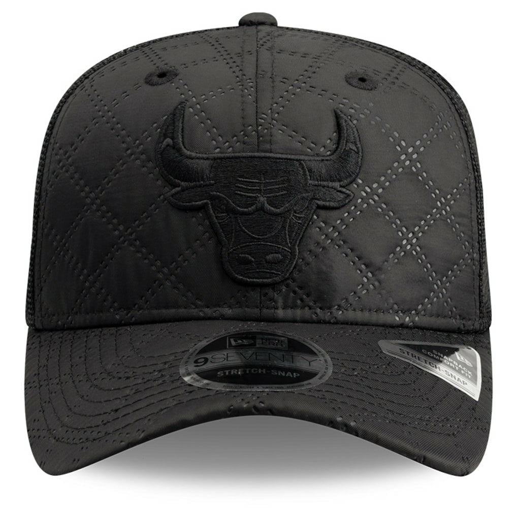Chicago Bulls Quilted 9SEVENTY Trucker Adjustable Hat Black