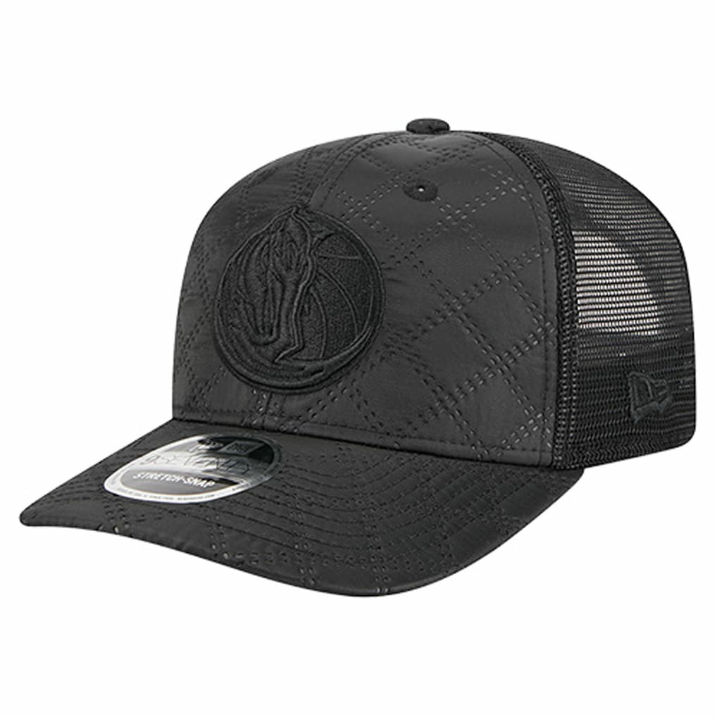 Dallas Mavericks Quilted 9SEVENTY Trucker Adjustable Hat Black