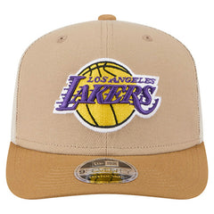 Los Angeles Lakers Two-Tone 9SEVENTY Adjustable Trucker Hat Tan/Light Brown