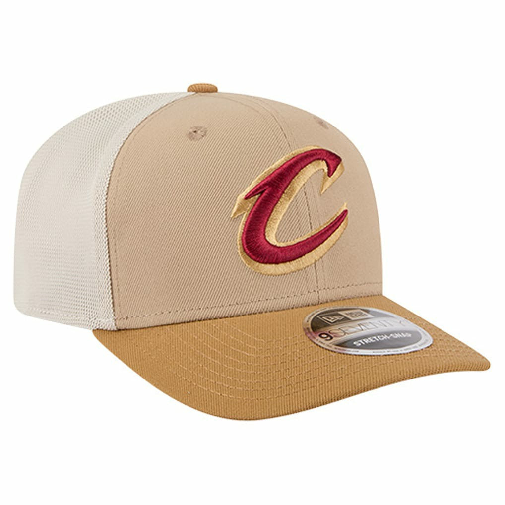 Cleveland Cavaliers Two-Tone 9SEVENTY Adjustable Trucker Hat Tan/Light Brown