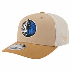 Dallas Mavericks Two-Tone 9SEVENTY Adjustable Trucker Hat Tan/Light Brown