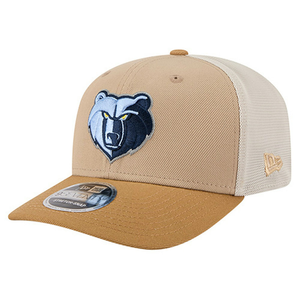 Memphis Grizzlies Two-Tone 9SEVENTY Adjustable Trucker Hat Tan/Light Brown
