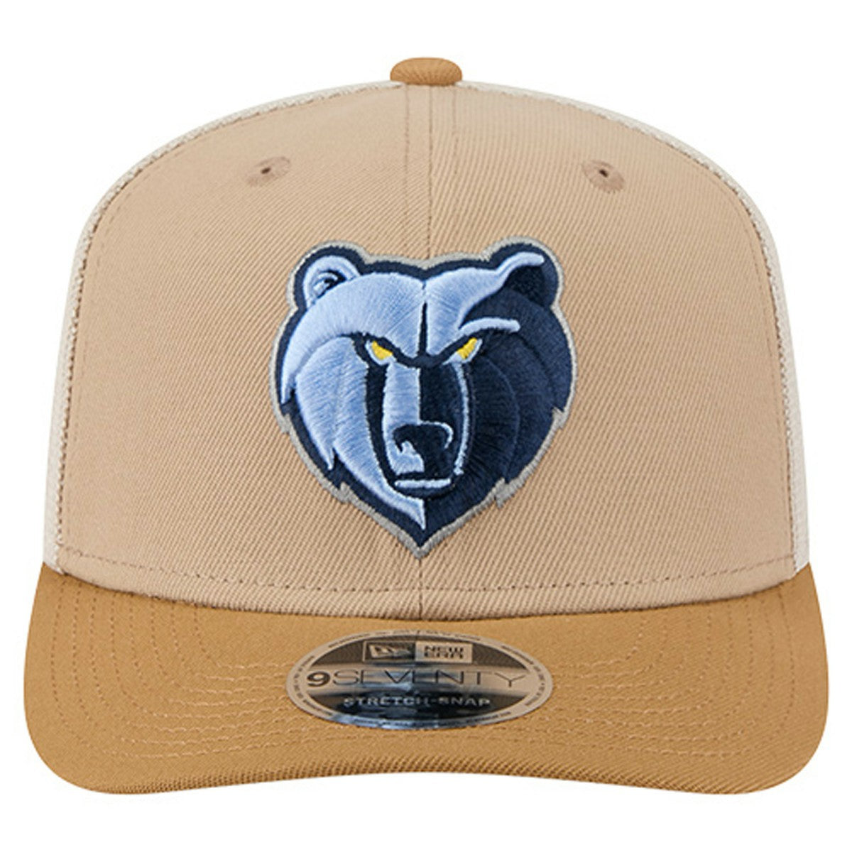 Memphis Grizzlies Two-Tone 9SEVENTY Adjustable Trucker Hat Tan/Light Brown