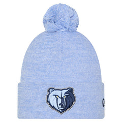 Memphis Grizzlies Marled Cuffed Knit Hat with Pom Light Blue