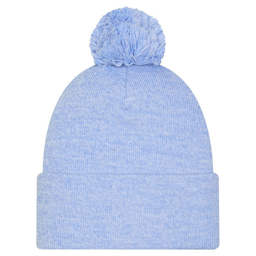 Memphis Grizzlies Marled Cuffed Knit Hat with Pom Light Blue