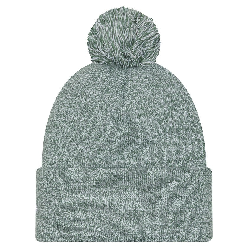 Milwaukee Bucks Marled Cuffed Knit Hat with Pom Hunter Green