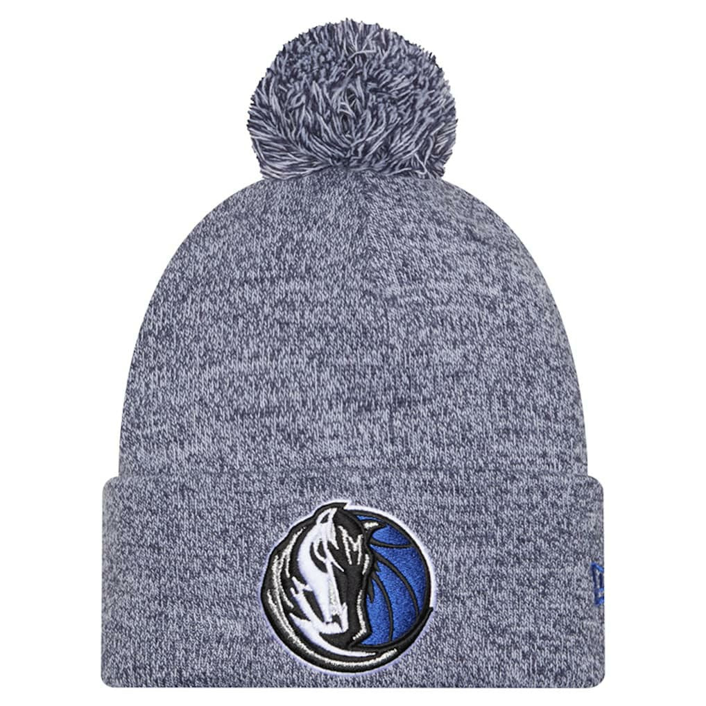 Dallas Mavericks Marled Cuffed Knit Hat with Pom Navy